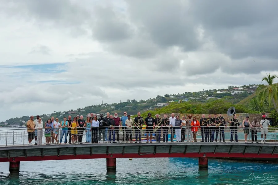 Hier au Te Moana Tahiti Resort, lors du point Pres - 13