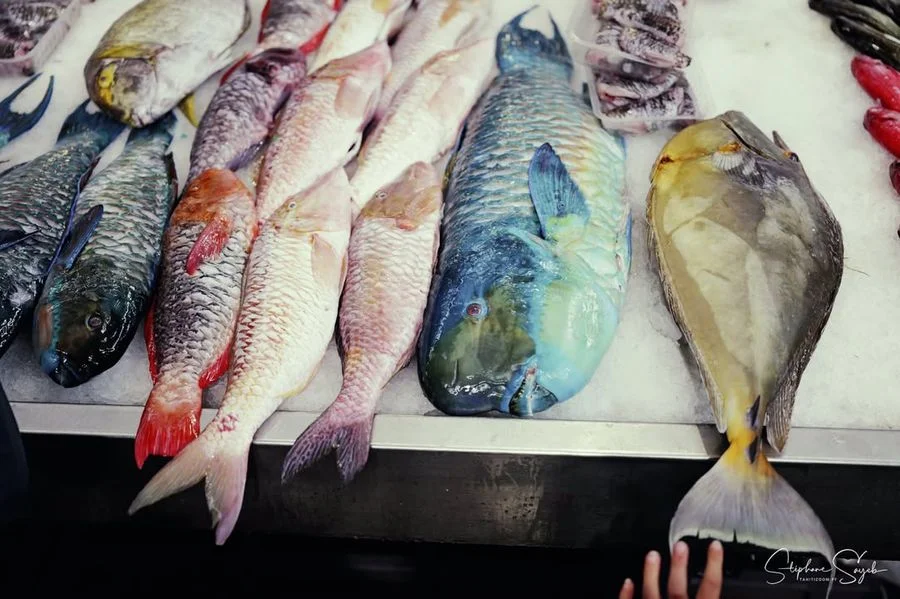 Dimanche matin, marché de Papeete en feu. Poisson  - 9