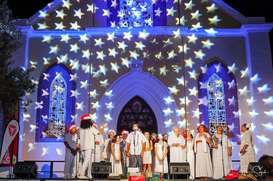 Noera à Papeete & à la Présidence. Hier soir, malg - 13