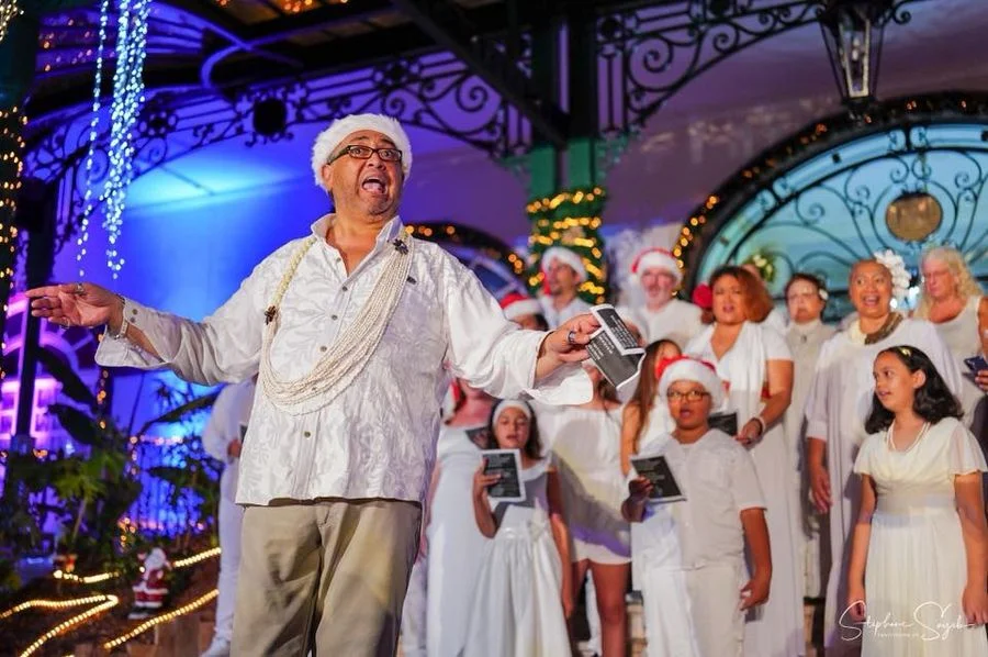 Noera à Papeete & à la Présidence. Hier soir, malg - 3