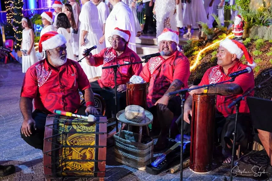 Noera à Papeete & à la Présidence. Hier soir, malg - 8